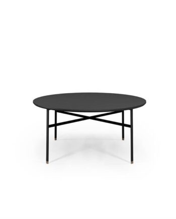 Skovby Sm243   Sm262s Sofabord   99 Cm Bordplade: Sortlakeret Eg  : Erling Christensen Møbler