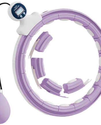 Smart Hula Hoop Til Voksne Med Vægtet Kugletæller  16 Knuder  76-113cm  Lilla