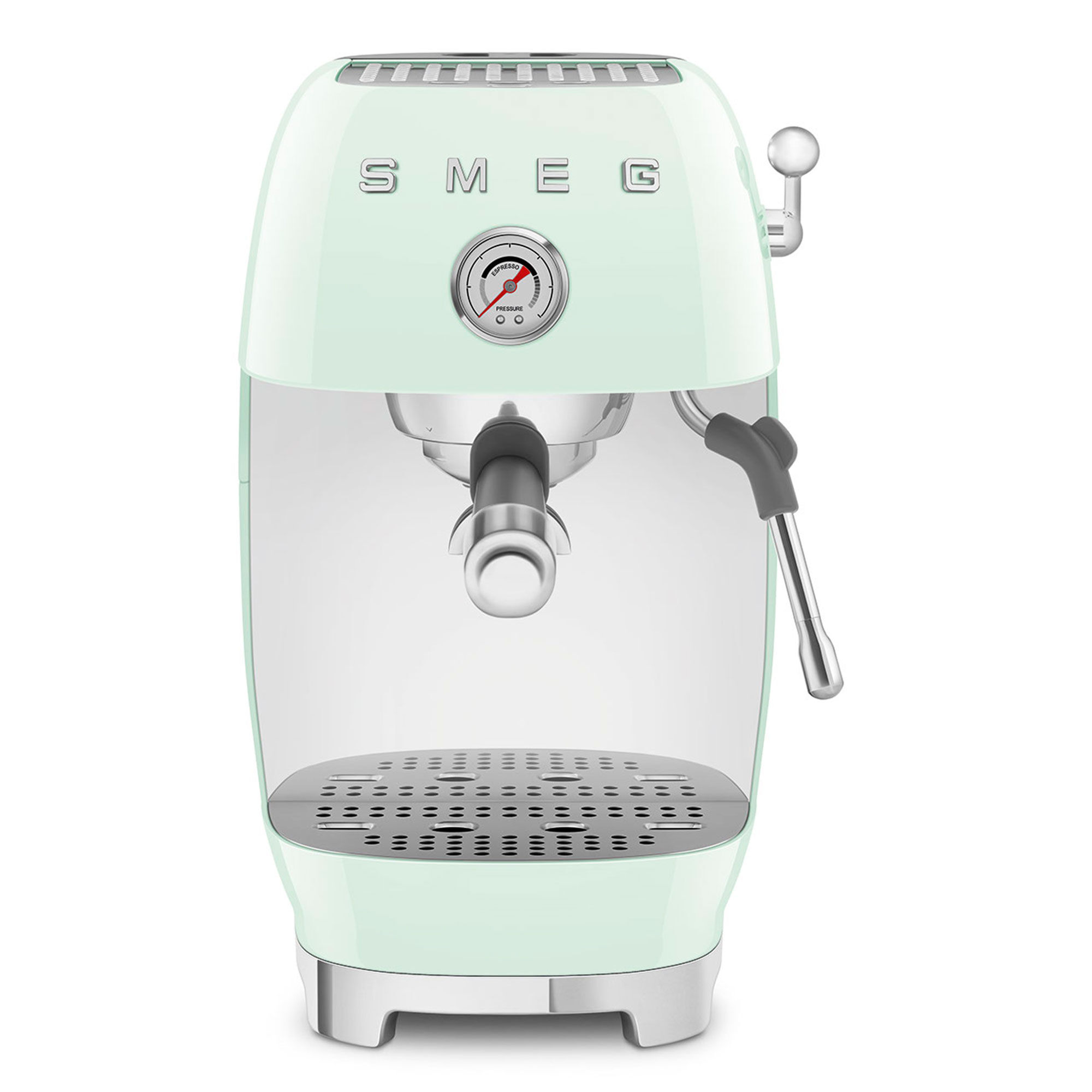 Smeg Manuel Espressomaskine Med Cold Brew  Pastelgrøn