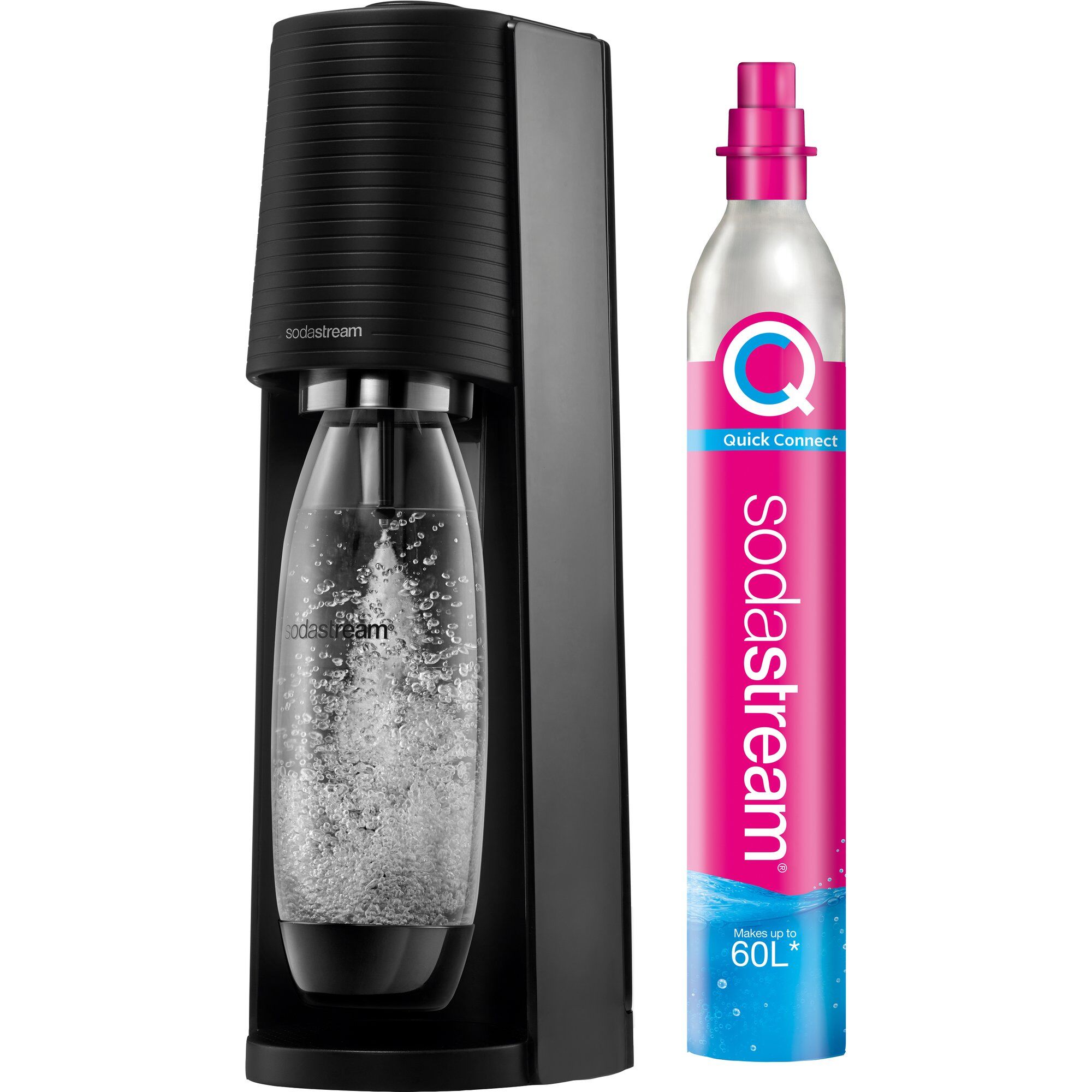 Sodastream Terra Sodavandsmaskine Sort Med Kulsyrepatron