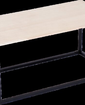 Sofabord Kaffebord Nordlys Furniture Sapporo Fsc-træbordplade Sortlakeret Metalramme H43ã B90ã D45 Cm