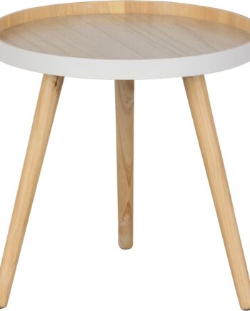 Sofabord Woood Sasha Kvadratisk 41x41x41 Cm Natur Mdf Asketræ