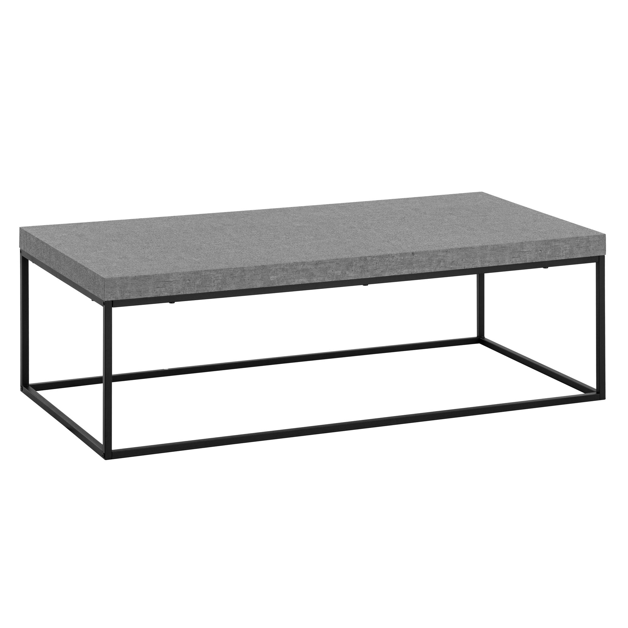 Sofabord 120x60x38 Cm Gråt Sofabord   Betonlook Moderne  Designer Stuebord Rektangulært  Loungebord Stort  Sofabord Metalben