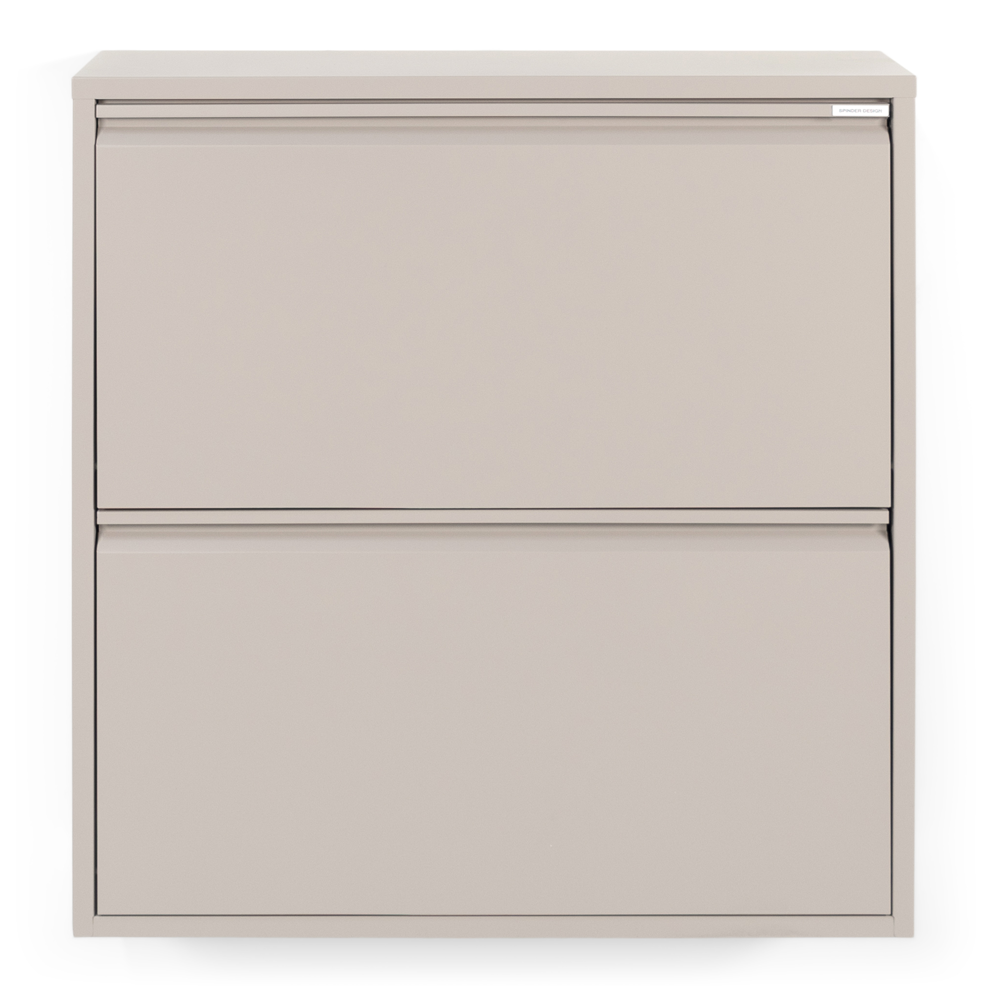 Spinder Design Billy   Skoskab       Låger Silky Taupe Stål
