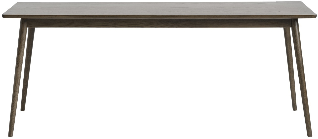Spisebord Nordique Design Barrali Rektangulært Røget Egetræ 190x90 Cm Udtræksplade Til   Pers