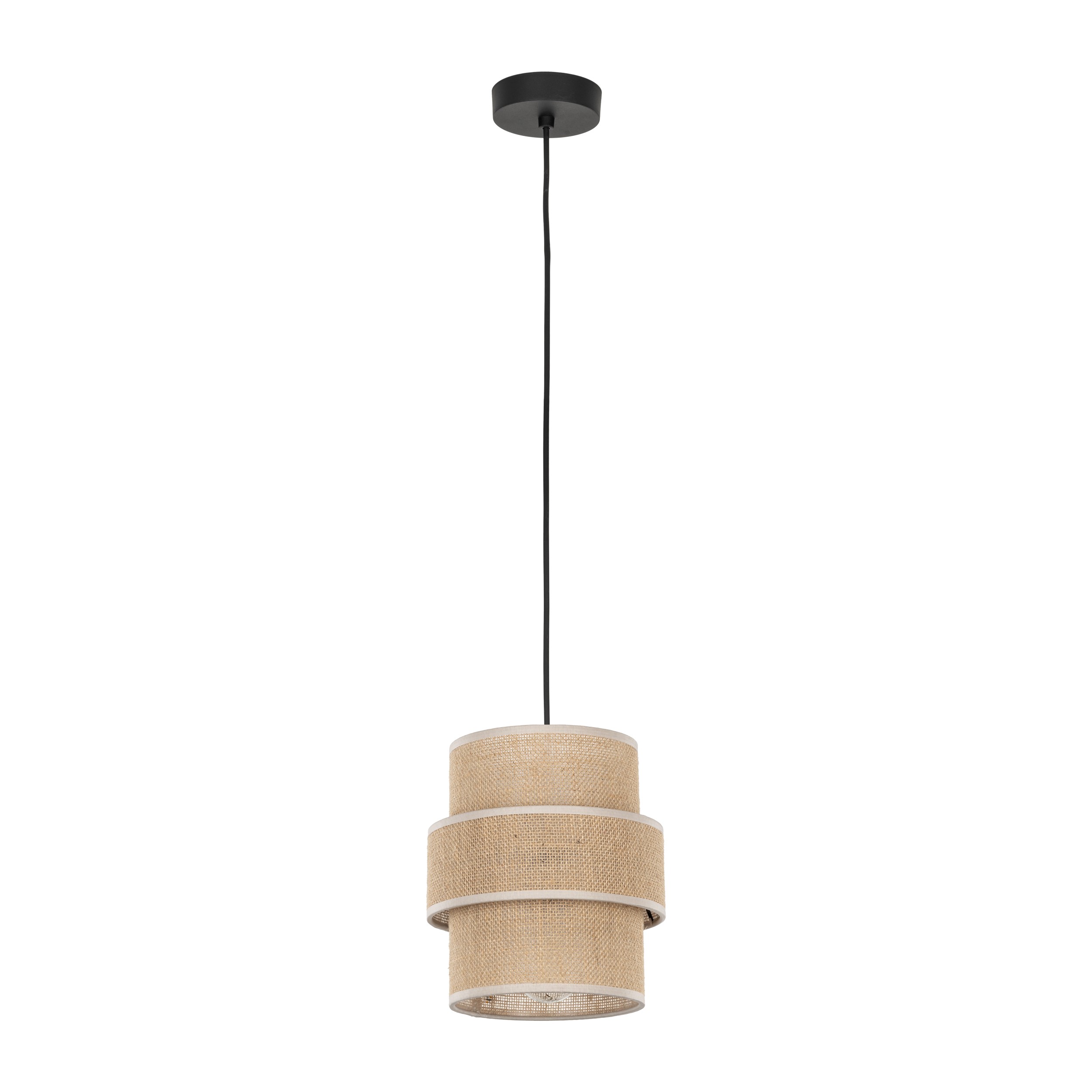 Tk Calisto Loftlampe Natur Jute Og Sort Metal