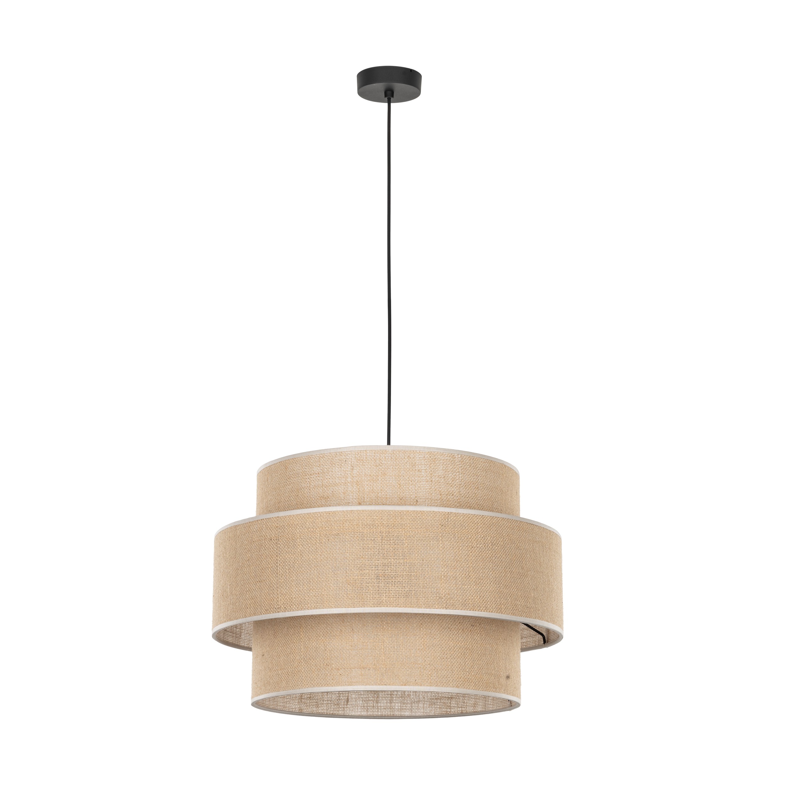Tk Calisto Loftlampe Natur Jute Og Sort Metal