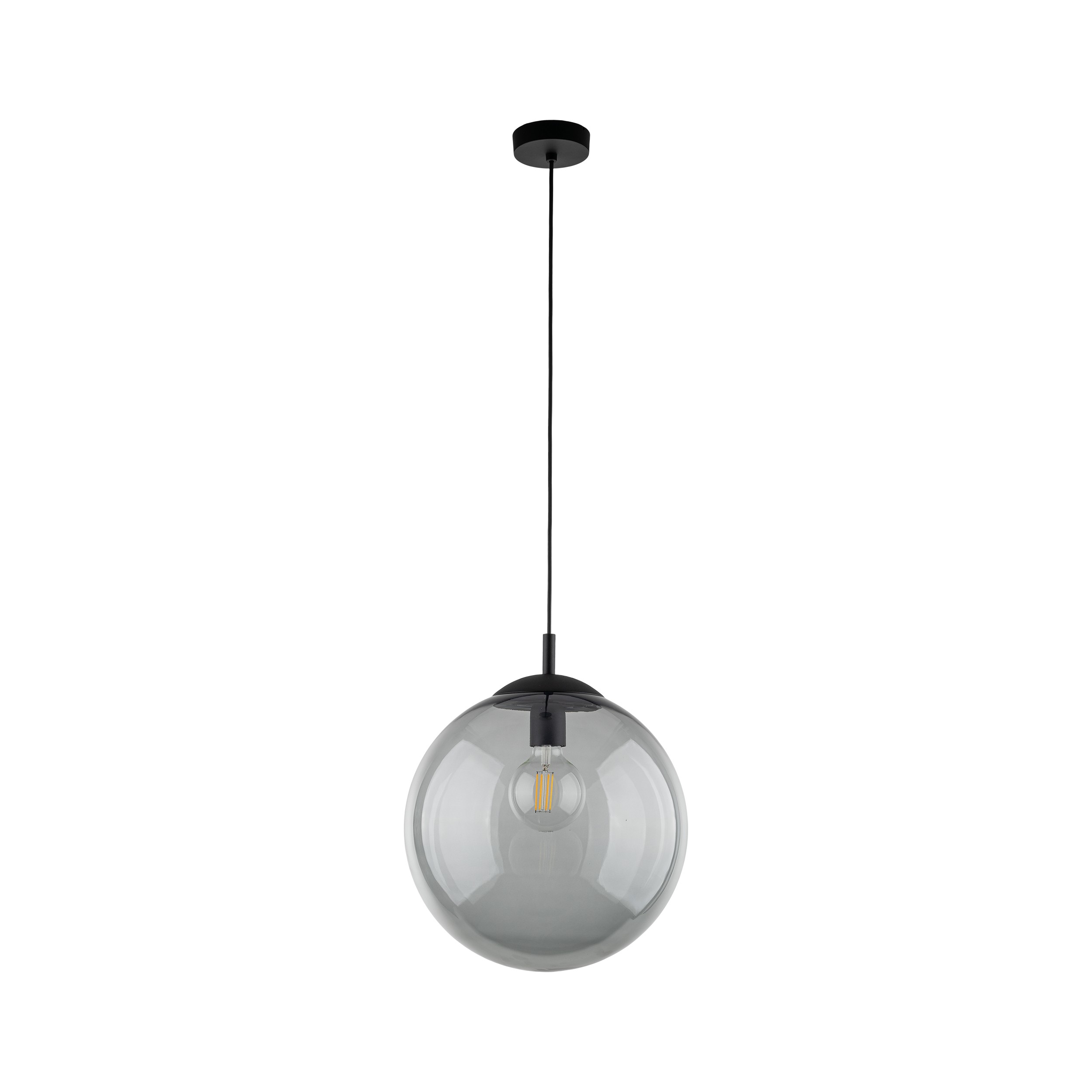 Tk Esme Loftlampe Grafit Glas Og Sort Metal