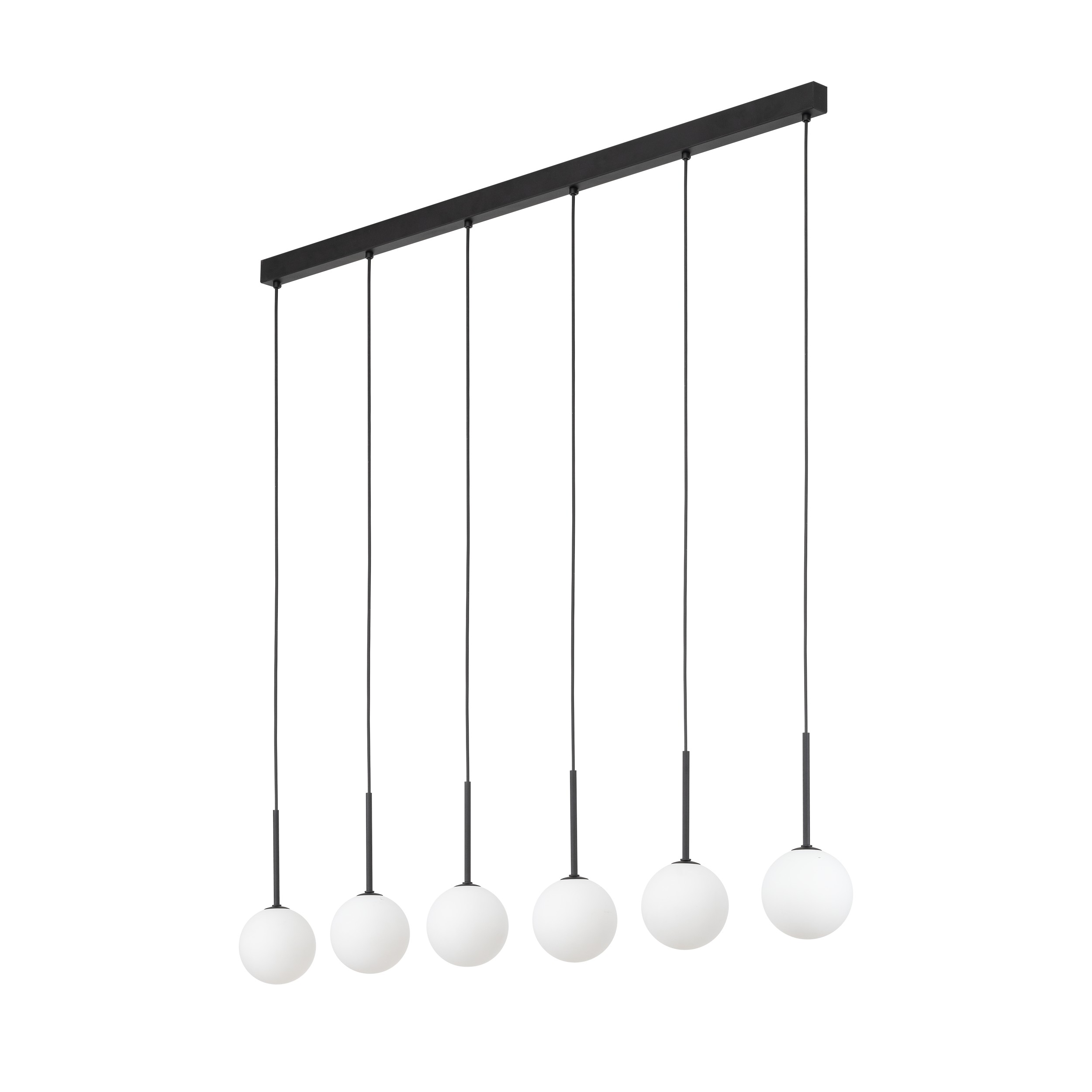 Tk Martin Loftlampe       Skærme Hvid Glas Og Sort Metal