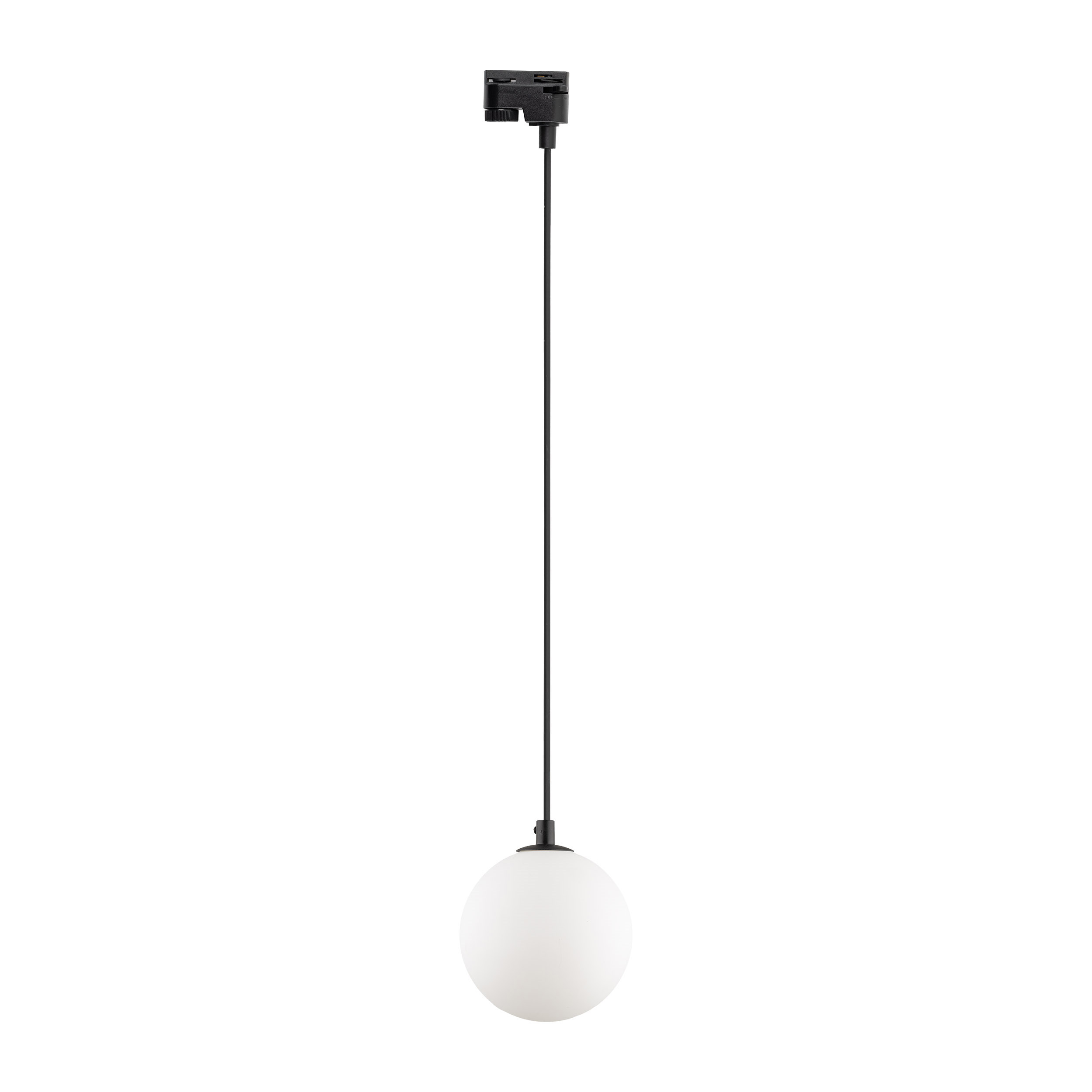 Tk Tracer Loftlampe Hvid Glas Og Sort Metal
