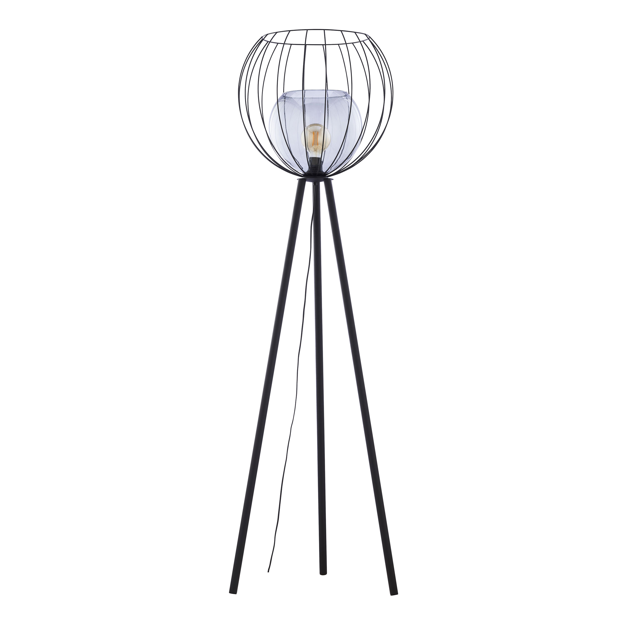 Tk Universo Gulvlampe Grafit Glas Og Sort Metal