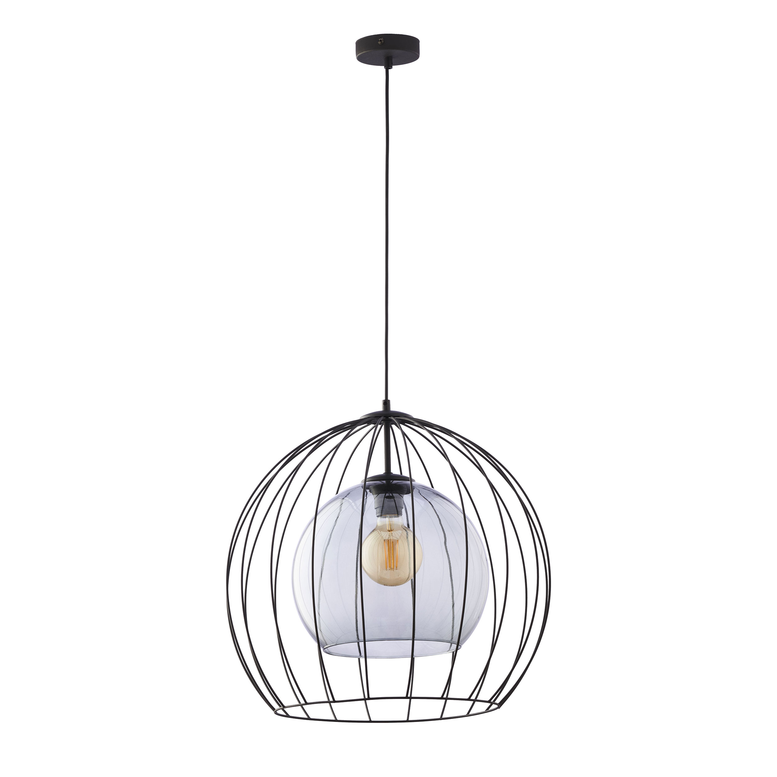 Tk Universo Loftlampe 500 Grafit Glas Og Sort Metal