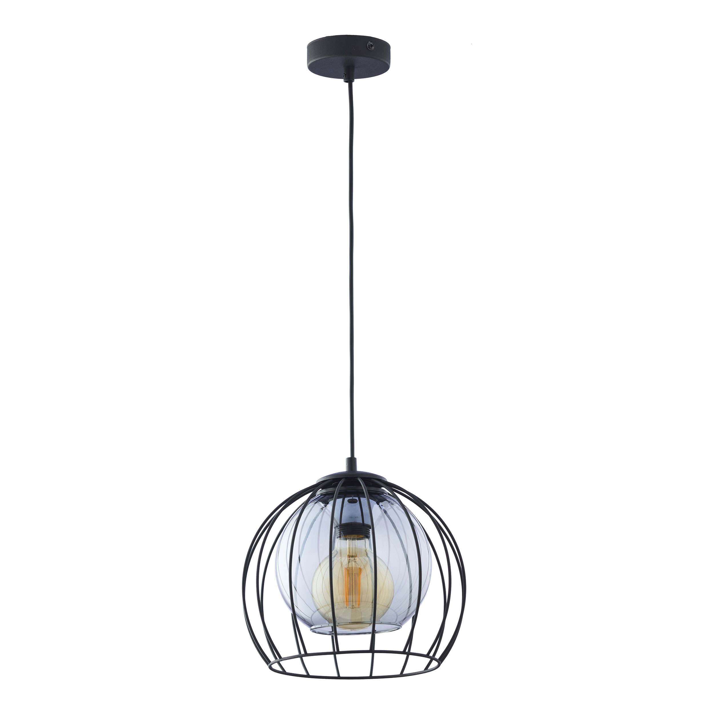 Tk Universo Loftlampe 260 Grafit Glas Og Sort Metal