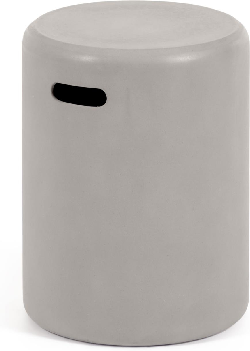 Udendørs Sidebord Kave Home Taimi Beton Natur   Vejrresistent Nordisk Design 35   35   45 Cm