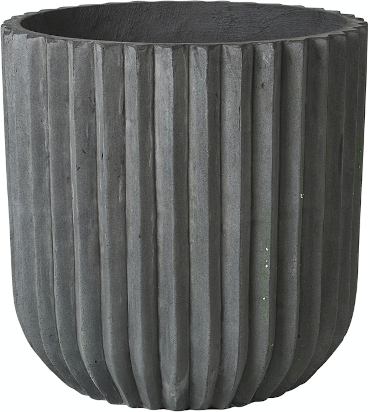 Udendørs Urtepotte Og Plantekrukke Broste Copenhagen Fiber Fibercement ø50   H50 Cm Sort