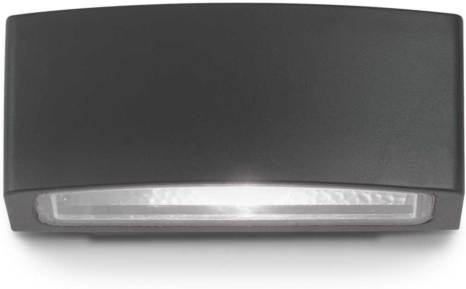 Udendørs Væglampe Ideal Lux Andromeda E27 60w Sortlakeret Aluminium Ip55