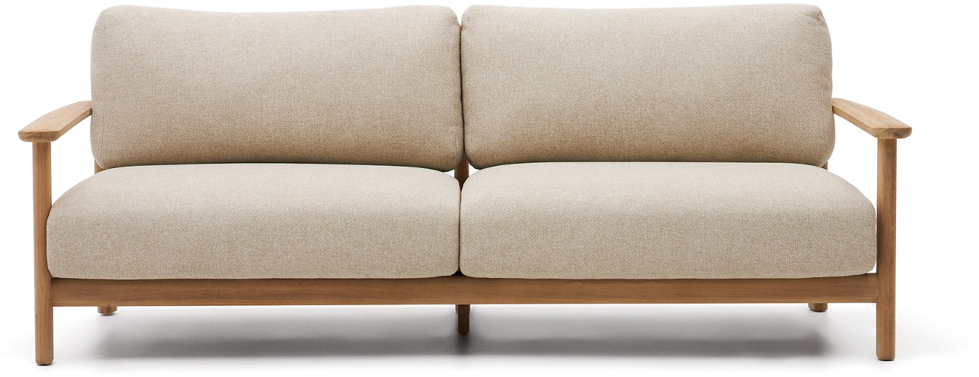 Udendørs  -personers Sofa Kave Home Tirant   Fsc-teaktræ H76xb96xl212 Cm
