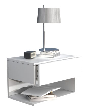 Vægbord   Natbord   Sengebord     30      45      32 Cm  Hvid