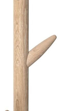 Væghængt Knagerække Kave Home Natane  Massivt Birketræ Lysvasket  Natur  75x16 Cm