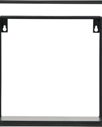 Væghylder Woood Meert  -pak Sort Metal 25ã 25   30ã 30 Cm