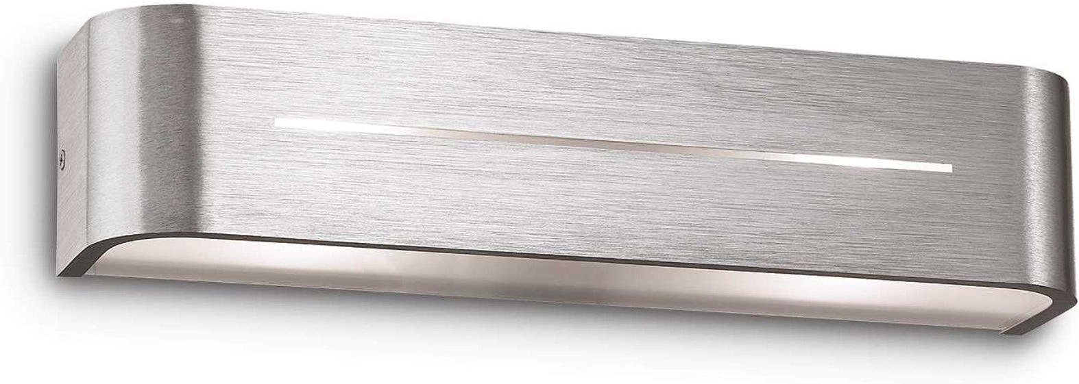 Væglampe Ideal Lux Posta Aluminium 36         Cm Med Matte Glaselementer   Moderne Indendørs Belysning