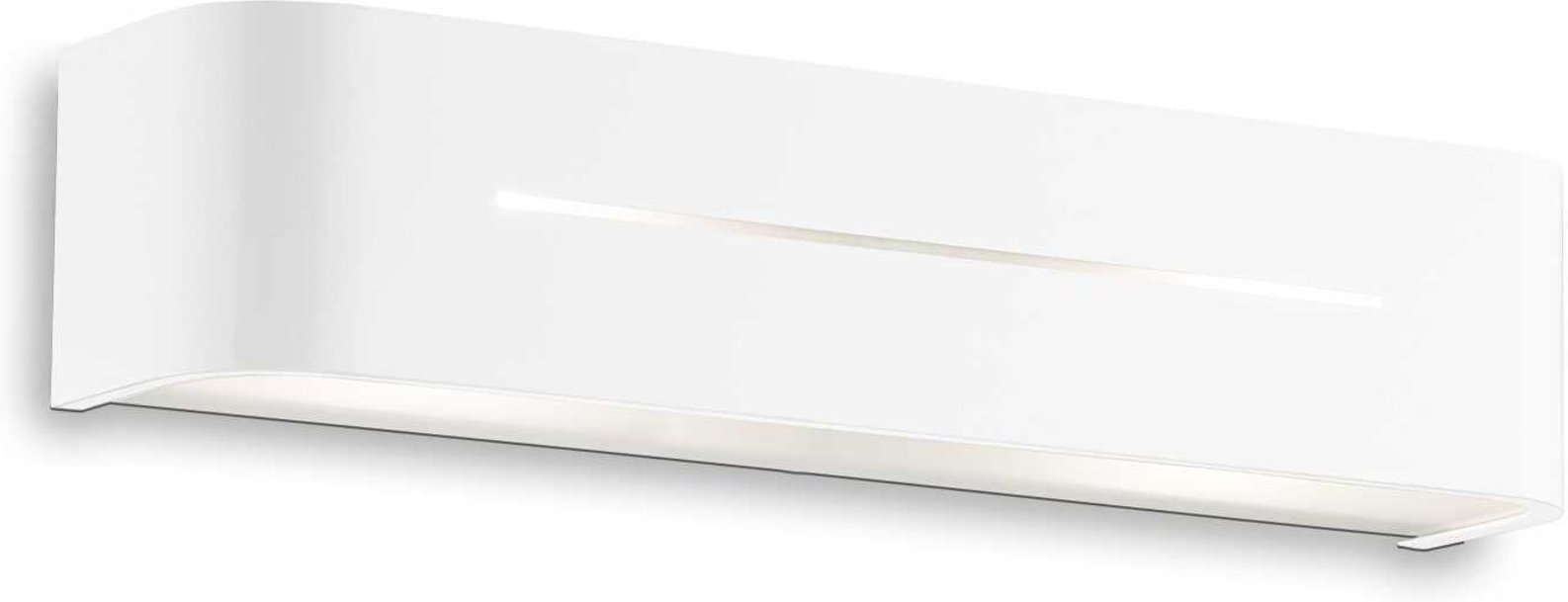 Væglampe Ideal Lux Posta   Hvidt Metal   Minimalistisk Vægbelysning Med     E14 Fatninger