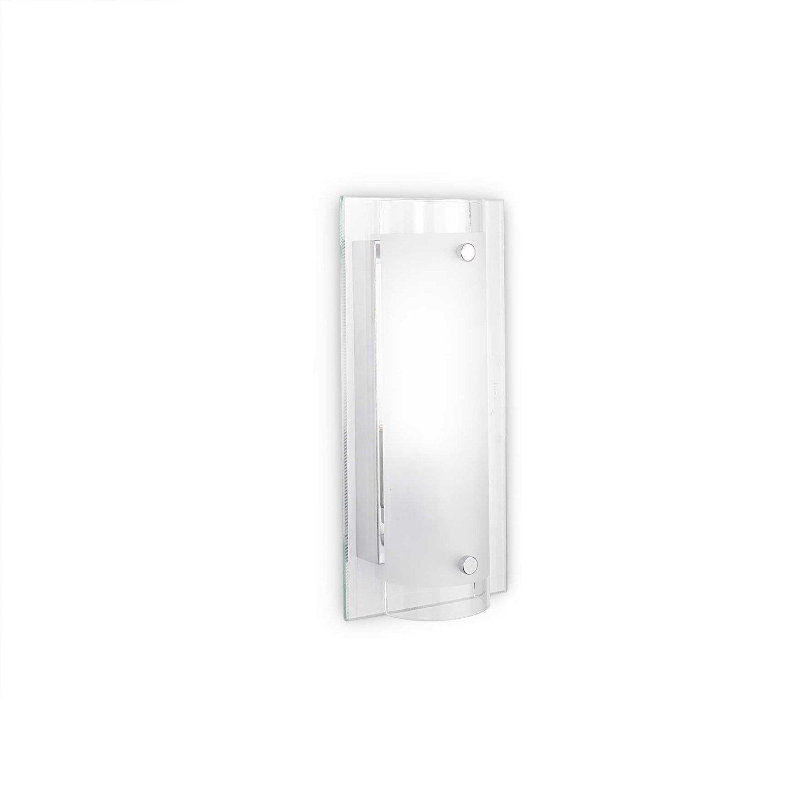 Væglampe Ideal Lux Tudor Klar Glas Krom 25x12x8   Cm