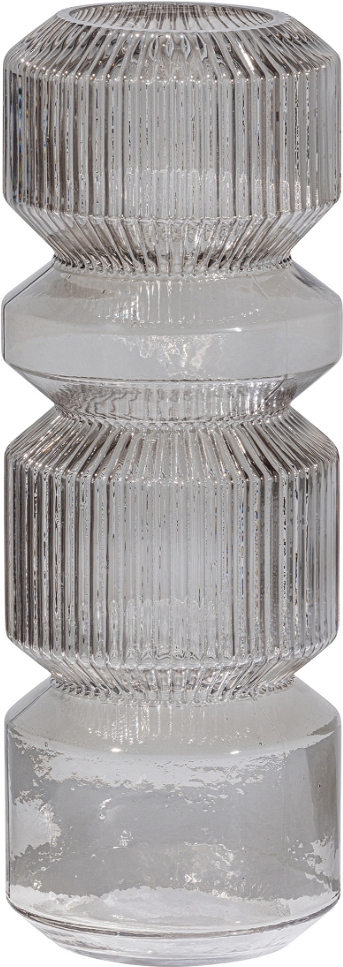 Vase Woood Exclusive Lyle   Håndblæst Glas H35   B13   L13 Cm Grøn  Dekorativ Glasvase