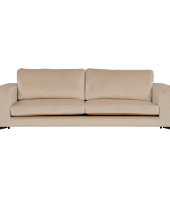 Venture Design Bolero   Pers  Sofa Beige Velour Og Sort Metal