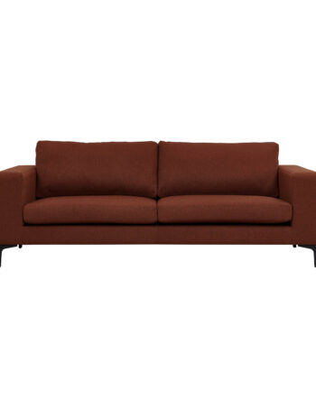 Venture Design Bolero   Pers  Sofa Rust Polyester Og Sort Metal