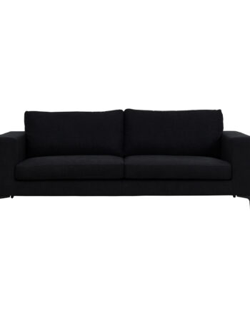 Venture Design Bolero   Pers  Sofa Sort Polyester Og Sort Metal
