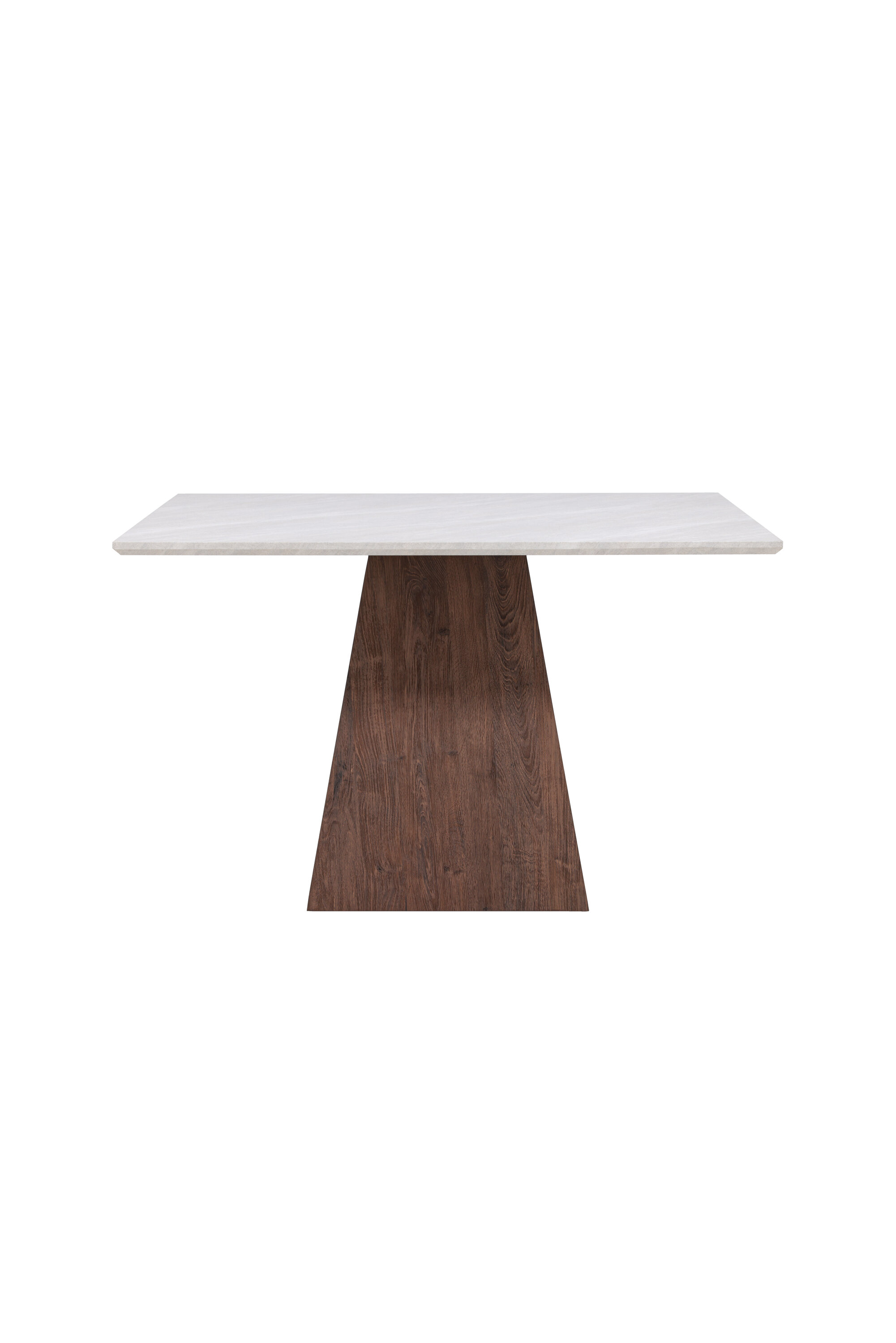 Venture Design Cael Spisebord  Kvadratisk Mdf Med Stenlook Og Mocca 3d Papir  120x120x75