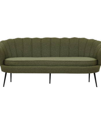 Venture Design Calais   Personers Sofa Grøn Polyester Og Sort Metal