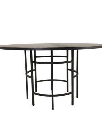 Venture Design Copenhagen Spisebord Sort Mdf Og Sort Metal  ø140
