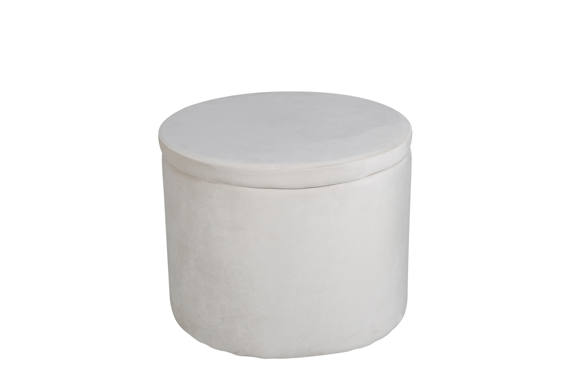 Venture Design Dunken Puf     Opbevaring  Cylinder Beige Bamsestof Polyester  ø51