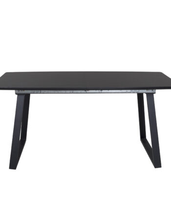 Venture Design Inca Spisebord     Butterflybordplade Sort Mdf Og Sort Metal  160x85