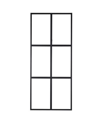 Venture Design Leif Rumdeler Glas Og Sort Metal  90x210