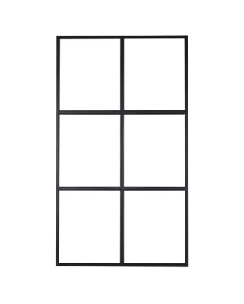 Venture Design Leif Rumdeler Glas Og Sort Metal  120x210