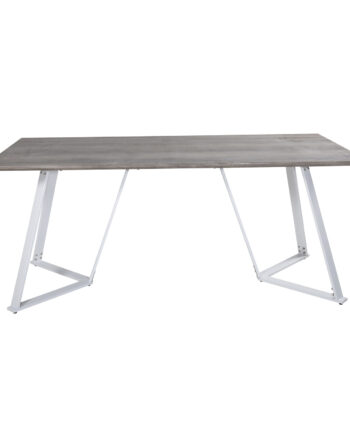 Venture Design Marina Spisebord Grå Mdf Og Hvid Metal  180x90