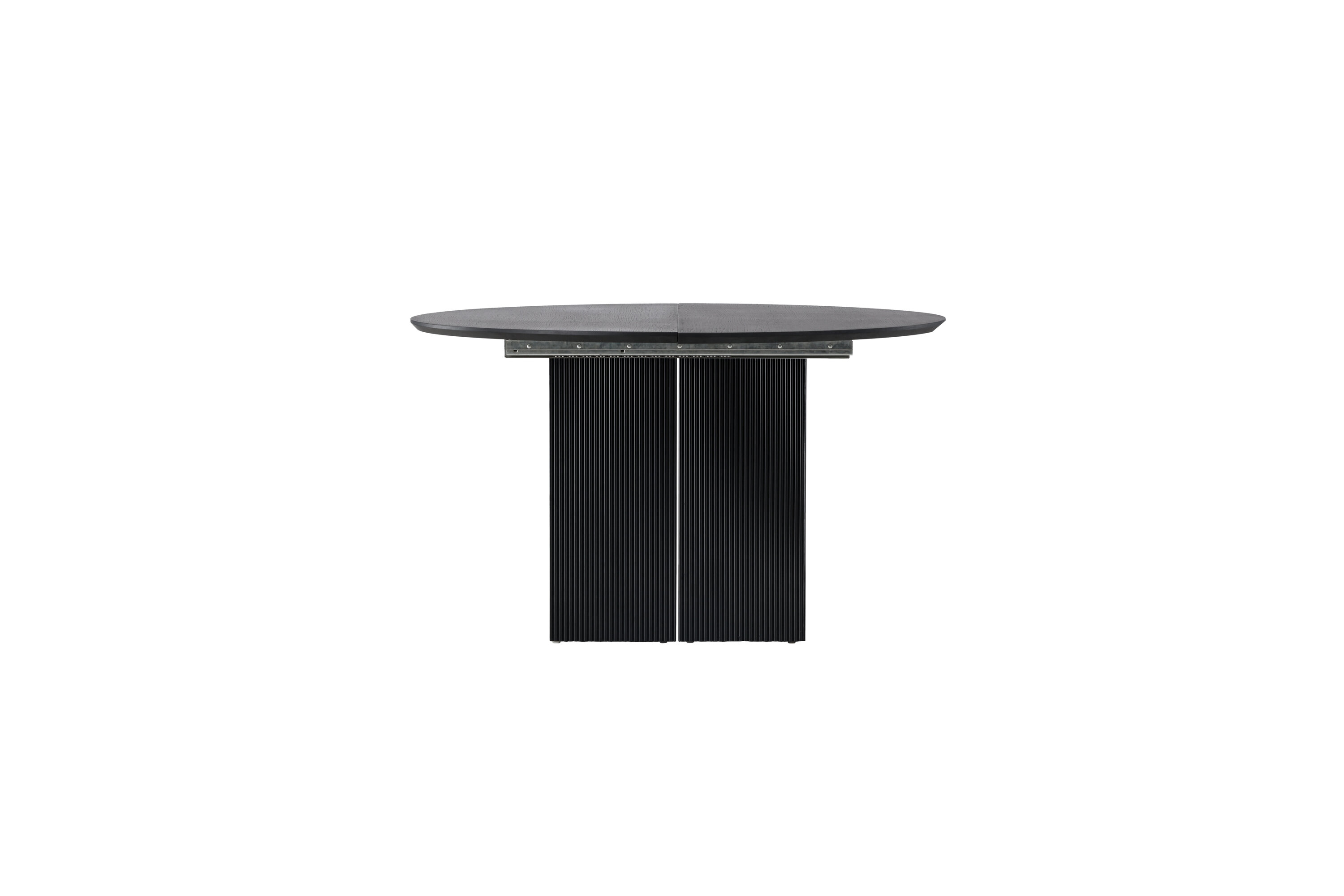 Venture Design Matilda Spisebord     Udtræk Sort Mdf Med Finér  ø130 180