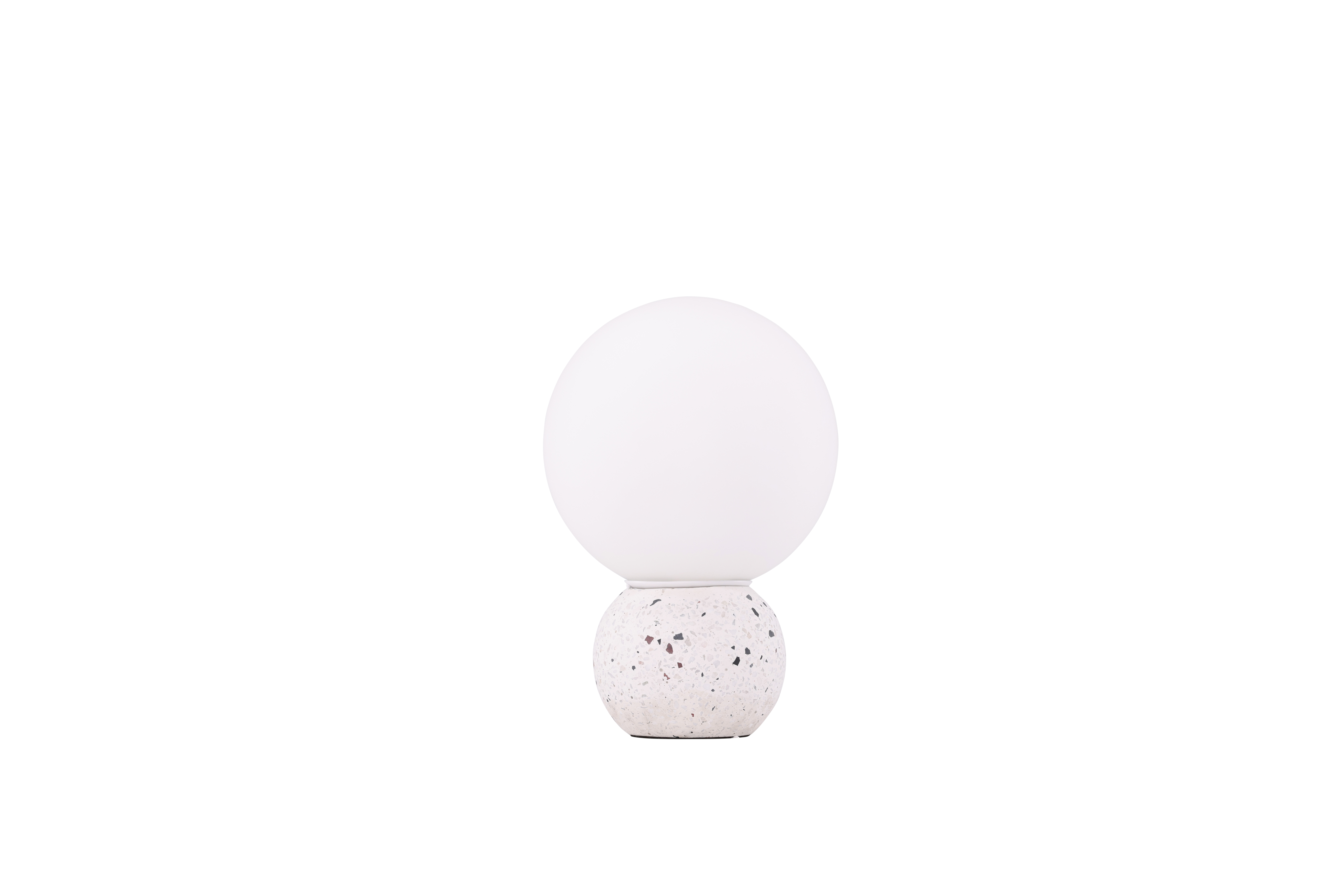 Venture Design Metz Bordlampe Hvid Glas Og Hvid Terrazzo
