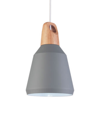 Venture Design Nao Loftlampe Natur Træ Og Grå Aluminium