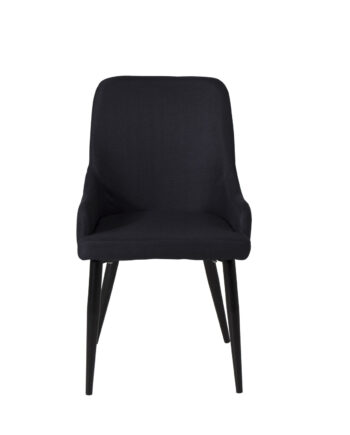 Venture Design Plaza Spisebordsstol     Armlæn Sort Polyester Og Sort Metal
