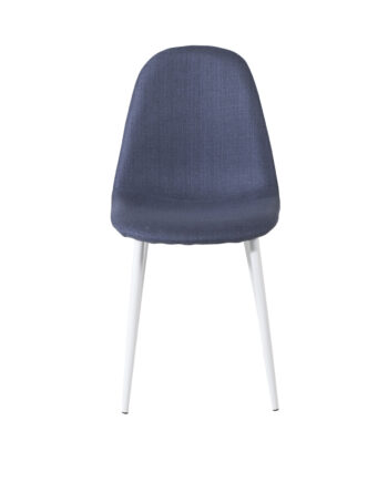 Venture Design Polar Spisebordsstol Blå Polyester Og Hvid Metal