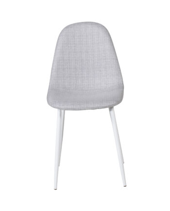 Venture Design Polar Spisebordsstol Lysegrå Polyester Og Hvid  Metal