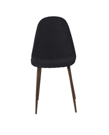 Venture Design Polar Spisebordsstol Sort Polyester Og Valnødfolie Metal