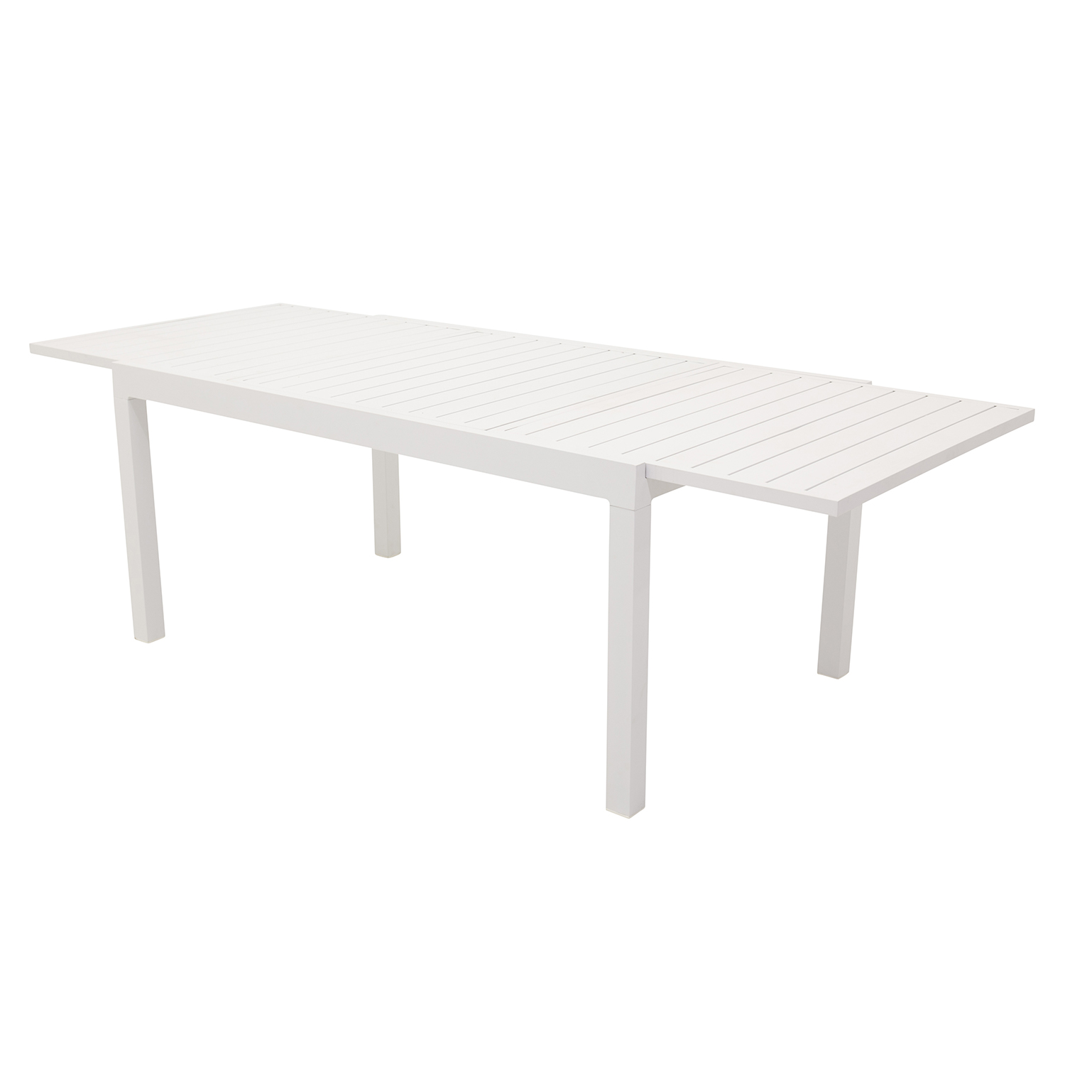 Venture Design Rektangulær Marbella Havebord Udtræk Hvid Aluminium