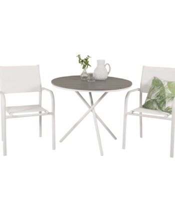 Venture Design Santorini Havestol    Armlæn Hvid Stof Og Aluminium