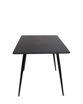 Venture Design Silar Spisebord     Butterflybordplade Sort Melamin Og Sort Metal  120x80