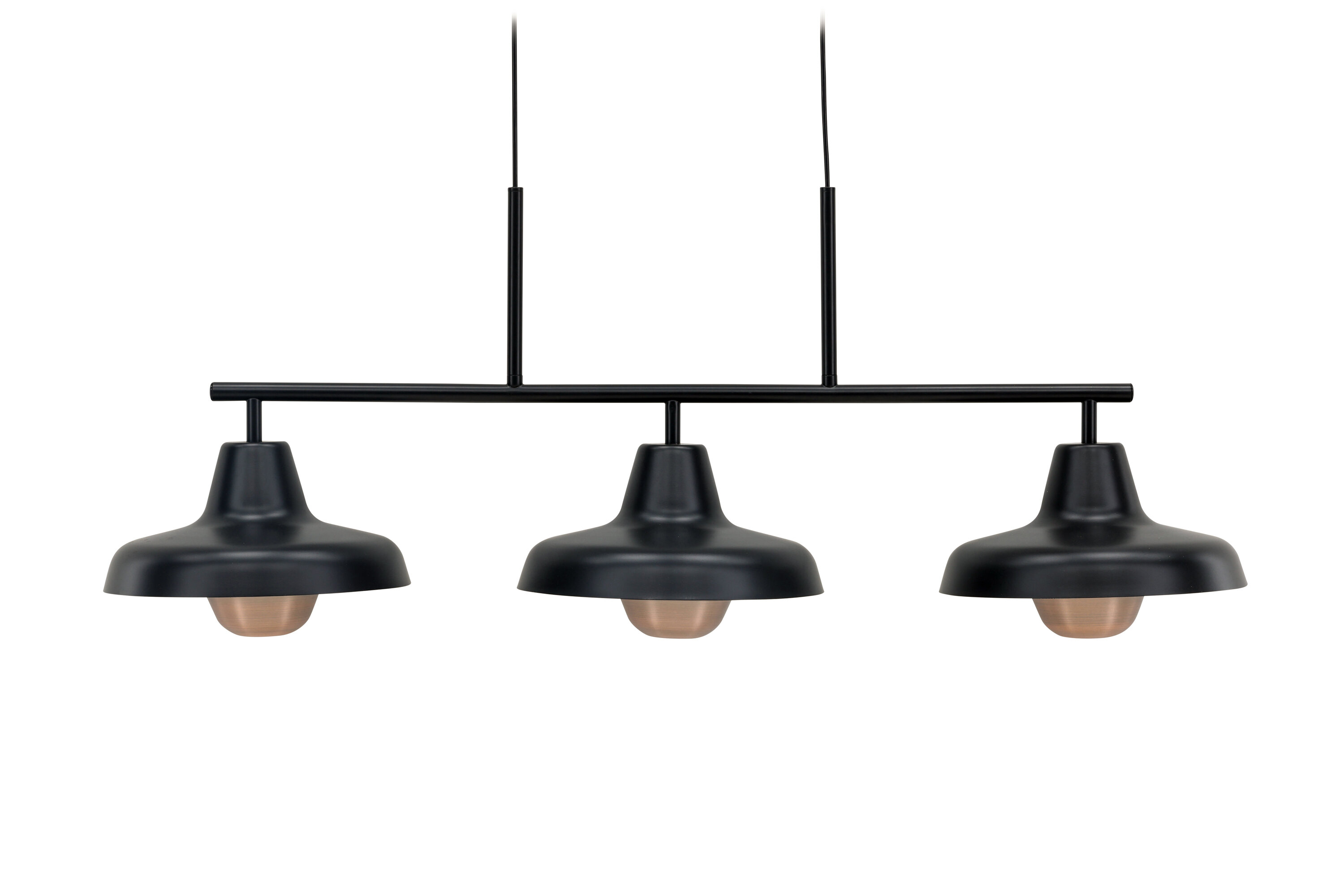 Venture Design Stöten Loftlampe Mat Sort Og Kobber Finish Metal